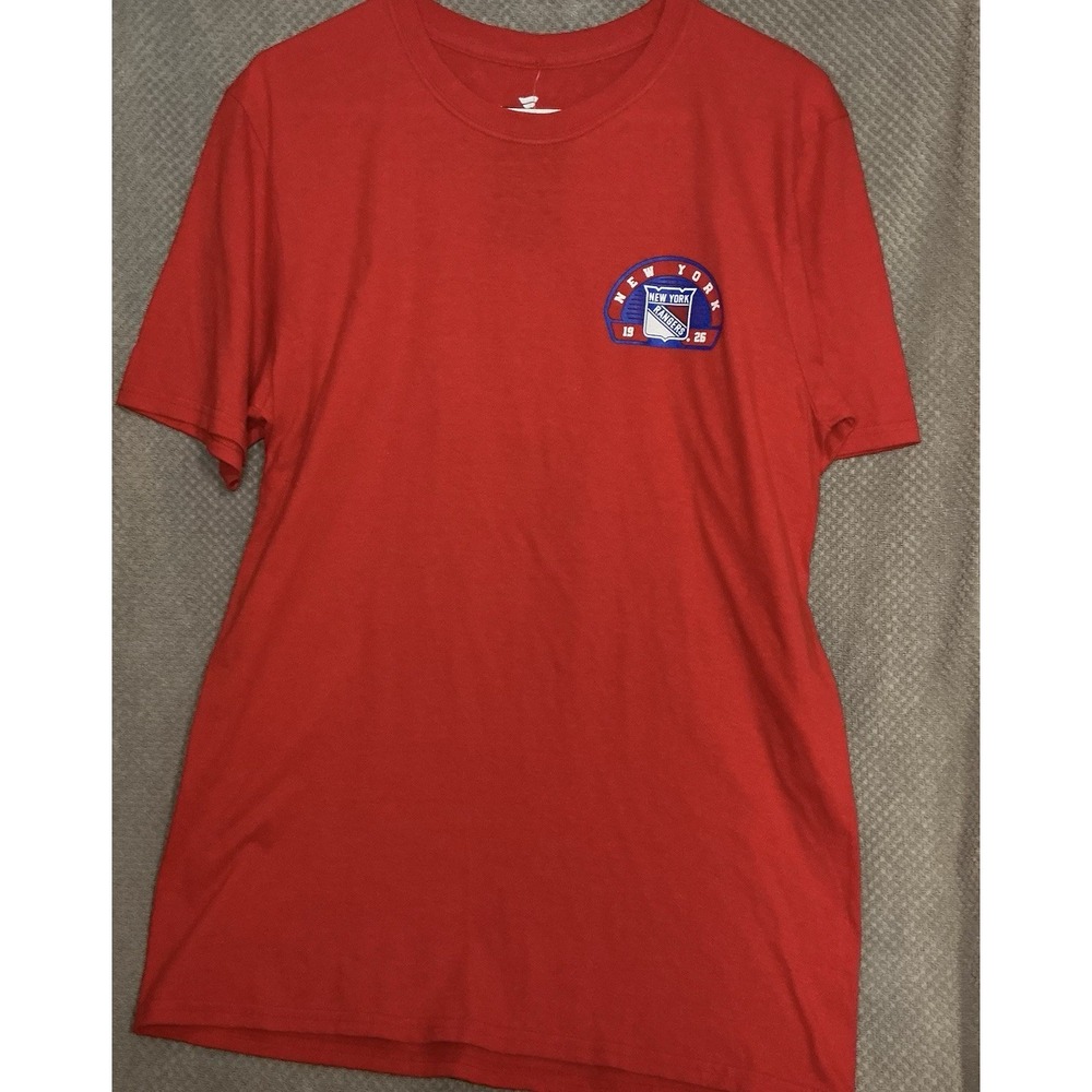 NEW‎ YORK RANGERS NHL FANATICS/GILDAN MEN'S MEDIUM VALOR SHORT SLEEVE SHIRT NWT